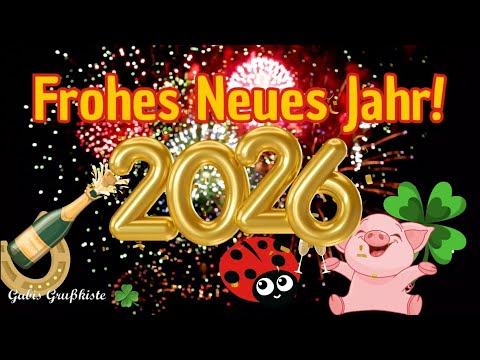 Frohes neues Jahr🍾✨️ Hallo 2026😊🎆 Gruß zum senden whatsapp