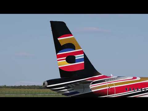 World premiere - first footage of Arkia Airbus A320 in new colours (4K)