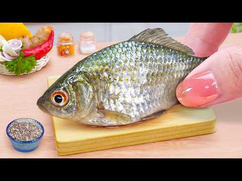Best Of Seafood 🐟✨ How To Cook Mini Fish with Sweet & Sour Sauce 🍋Tina Mini Cooking