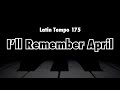 I'll Remember April (Latin 175 bpm)- Backing Track