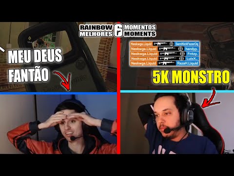 PINADA CRIMINOSA DO FNZTY, ACE INSANO DO NESK, 1x1 BIZARRO DO ASTRO - MELHORES MOMENTOS LIVES R6