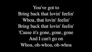 You&#39;ve Lost That Lovin&#39; Feeling - Hall and Oates : Lyrics