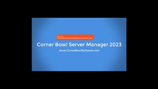 Videos zu Corner Bowl Server Manager