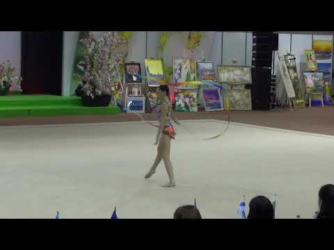 Alina Adilkhanova  KAZ ribbon all around Baltic Hoop 2018