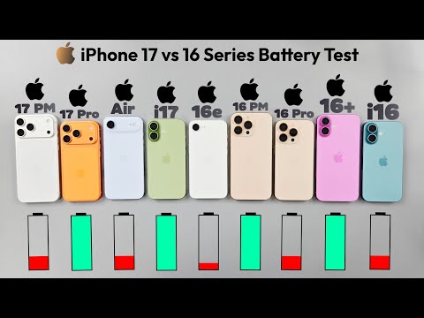 iPhone 17 vs iPhone 16 SERIES – Ultimate Battery Life DRAIN Test!
