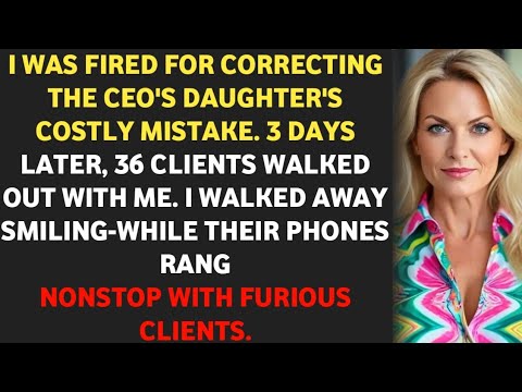 Fired for Correcting the CEO’s Daughter — 36 Clients Followed Me Out Three Days Later.