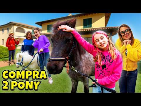 GIORGIA COMPRA DUE CUCCIOLI DI PONY DI NASCOSTO NELLA NUOVA CASA E PAPÀ SALVO SI ARRABBIA!