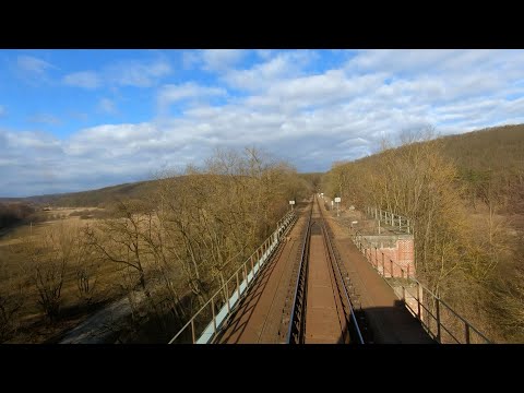 Driver’s Eye View of a disused freight line - Oslavany to Brno Dolní Nádraží with a “Grumpy” Diesel