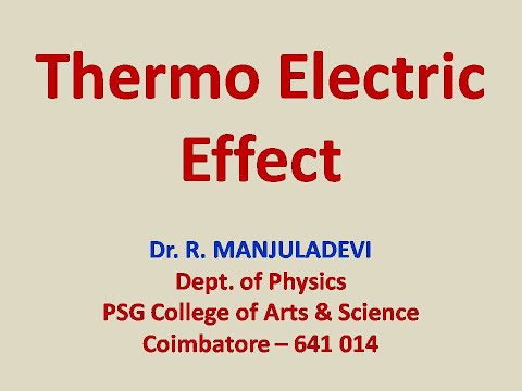 Thermo Electric Effect