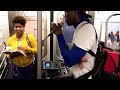 NYC Beatboxer Verbal Ase Train Performance 23 Of May 2017