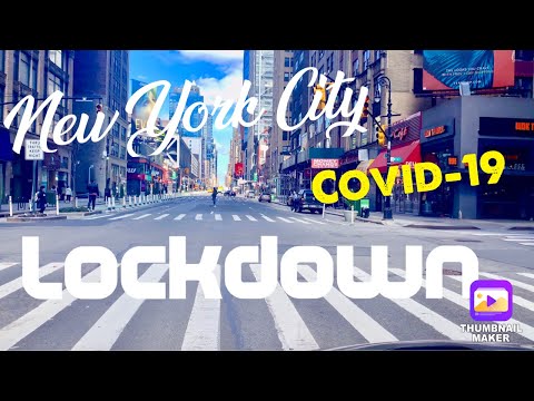 NYC DURING COVID-19 LOCKDOWN  |  EMPTY STREETS  |  4K