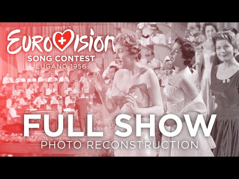 Eurovision Song Contest 1956 - Full Show | Photo Reconstruction | English Dub