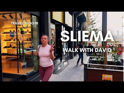 Sliema Malta Walking Tour April | Immersive 4K 60fps | Travel Vlog 18
