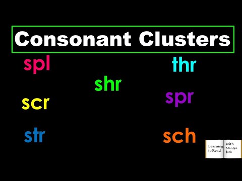 Introduction to Consonant Clusters