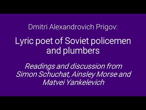 Dmitri Prigov - Unofficial poet of the USSR