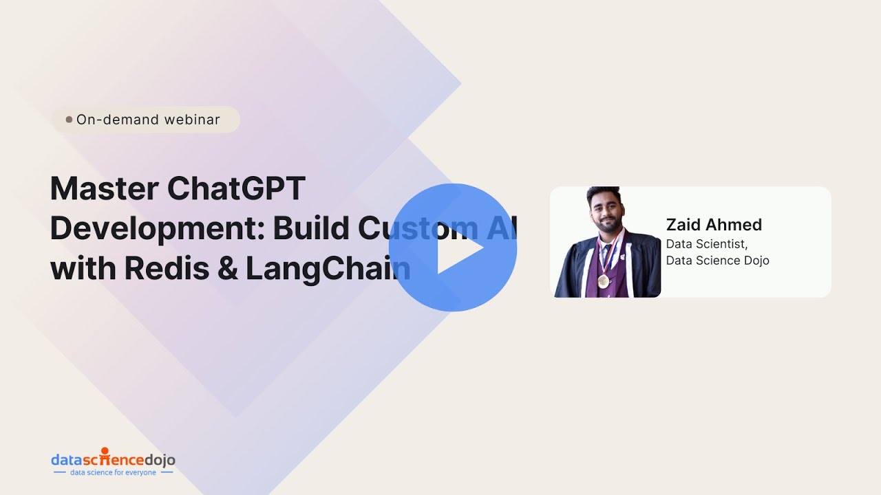 Build Your Own ChatGPT with Redis & LangChain | Large Language Models | Community Webinar