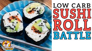Low Carb SUSHI ROLL Battle 🍣 The BEST Keto Sushi Recipe!