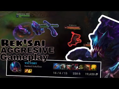 REK'SAI FULL GAMEPLAY (AGGRESIVE GAMING) - Destroying Gold/Platinum Division