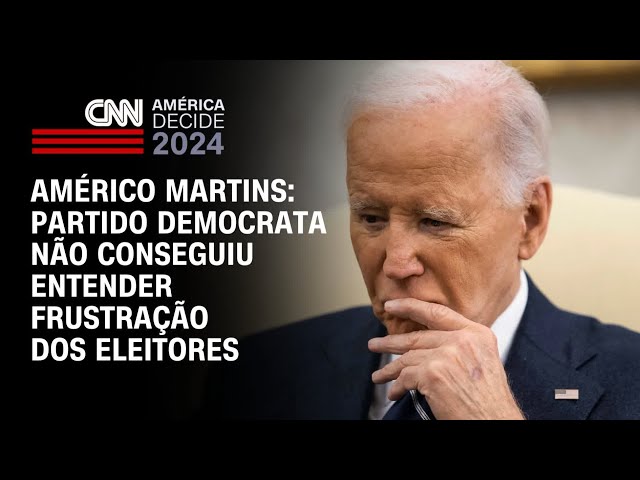 Américo Martins: Partido democrata não conseguiu entender frustração dos eleitores | CNN NOVO DIA