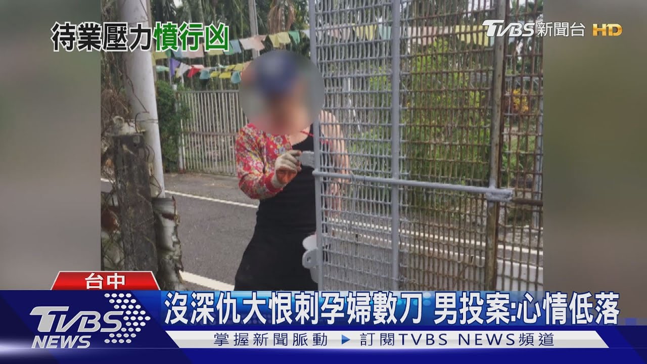 沒深仇大恨刺孕婦數刀　男投案：心情低落