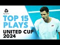 Hurkacz Goes Around The Net, Sakkari Brilliance & More | Top 15 Plays United Cup 2024
