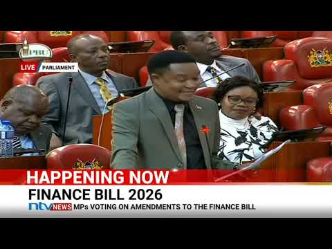 MPs debate the Finance Bill 2026 in Parliament