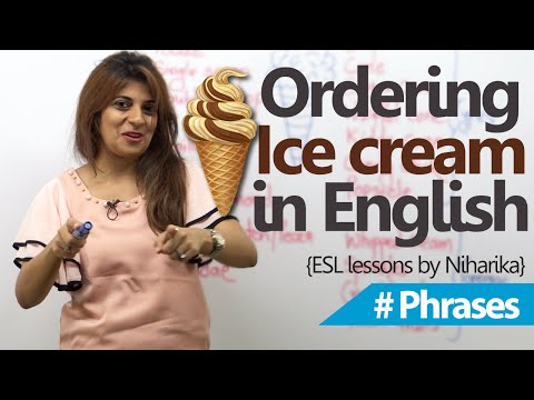 英語レッスン - アイスクリームを注文するには？( 無料英会話レッスン)