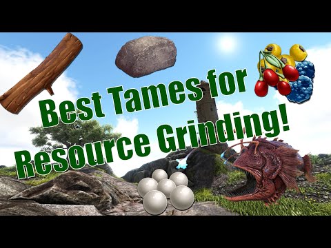 Ark Tutorial: Best tames for collecting resources!!