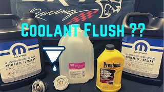 Coolant Flush in a Hellcat!!