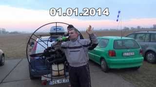 preview picture of video 'Lotnisko Legnica Paralotnie PPG  01 01 2014'