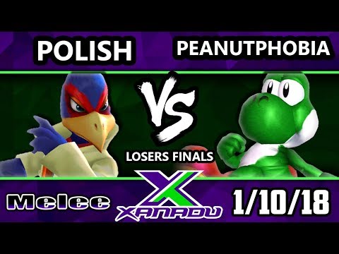 S@X 236 Melee - Polish (Falco) Vs. Peanutphobia (Yoshi) - Smash Melee Losers Finals - SSBM