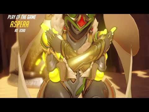 TRYING TO CARRY AS ECHO ON TEMPLE OF ANUBIS (OVERWATCH)