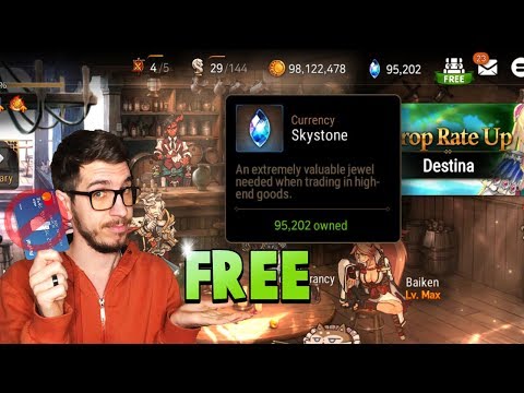How I Got 95,000 Skystones For Free - Epic Seven Tips