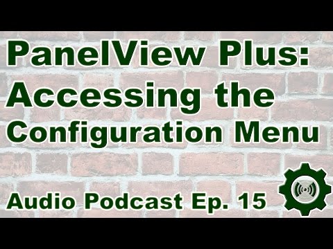 Part of a video titled Accessing the Config Mode on a PanelView Plus - YouTube