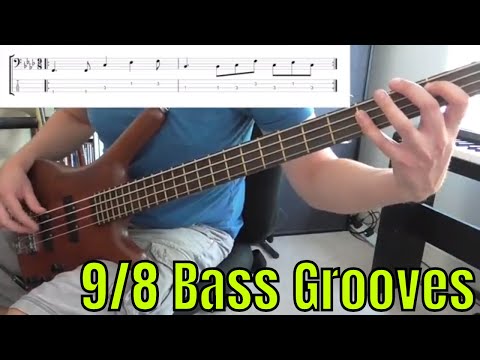 9/8 Bass Grooves - Learn Basslines in Nine Eight Time Signature - Bass Practice Diary - 24 July 2018