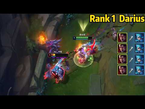 Rank 1 Darius: He is SO AGGRESSIVE in the Early Game!