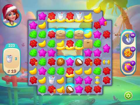 Hawaii Match-3 Mania Level 223 - No Boosters - FULL STORY - CaroGamesNL
