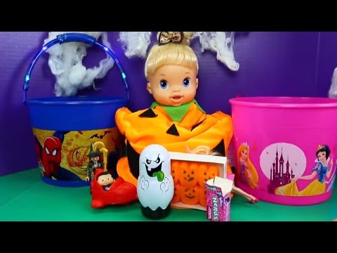Baby Alive ❤ DIY Halloween Pumpkin Costume & Surprise...