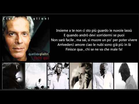 CLAUDIO BAGLIONI - Insieme a te non ci sto' più