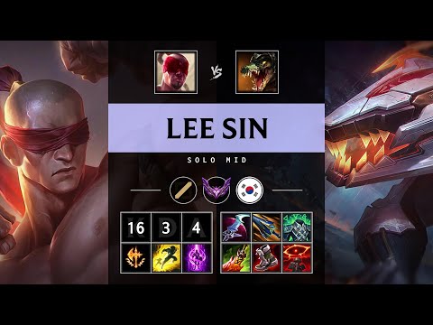 Lee Sin Mid vs Renekton: Unstoppable - KR Master Patch 14.24