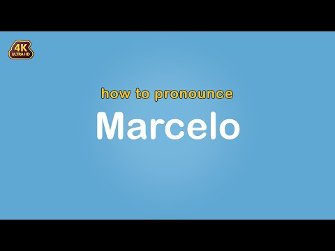 how to pronounce Marcelo 【Name】