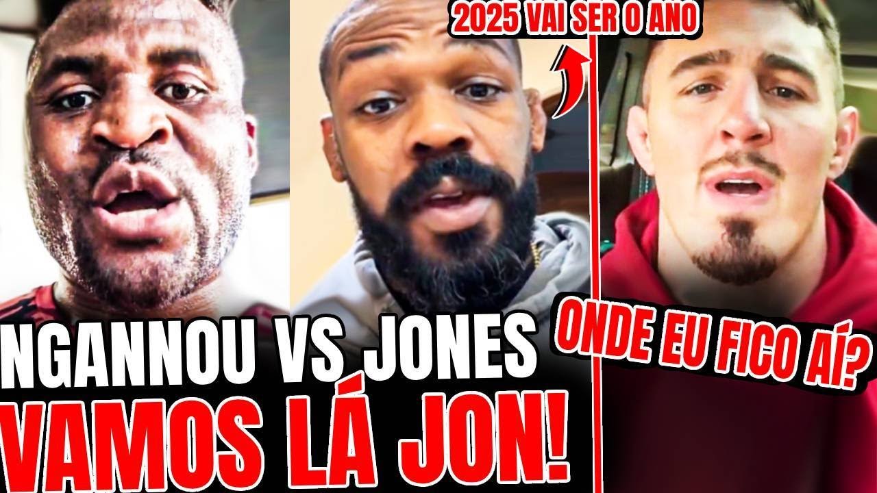 🚨JON JONES ENLOUQUECE OS FÃS COM DECLARAÇÃO! RUMORES DE FRANCIS NGANNOU VS JON JONES ESQUENTAM!