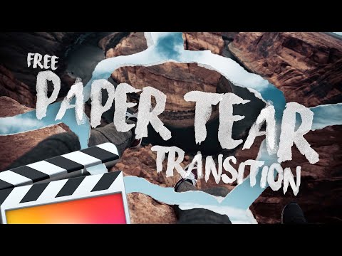 FREE PAPER TEAR TRANSTION - FINAL CUT PRO X