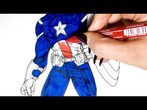 Capitan America, The Avengers, Capitan America coloring pages for kids 0002