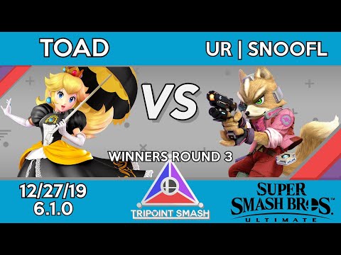 Tripoint Smash 90 - Winners Round 3 - toad(Peach) Vs. UR | SNooFL(Fox)
