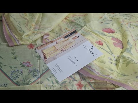 🤎FLORENT🍂PURE LUXURY LAWN DIGITAL FLORAL🌸PRINTED THREE PIECE WITH VOIL DUPATTA #fashion 