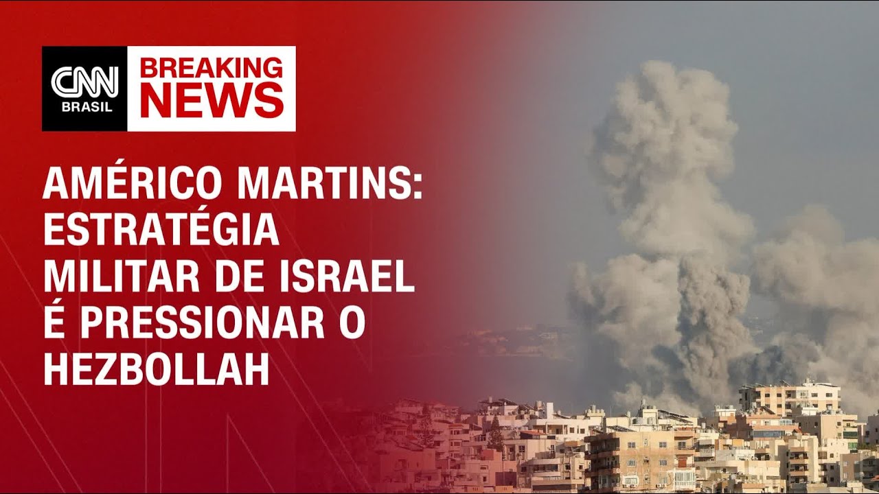 Américo Martins: Estratégia militar de Israel é pressionar o Hezbollah | BASTIDORES CNN