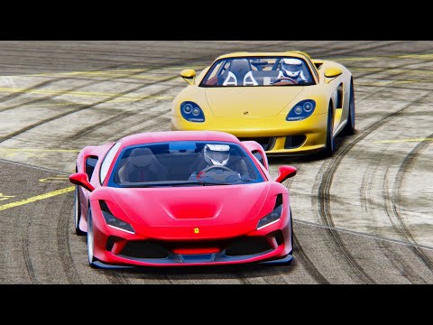 Ferrari F8 Tributo vs Porsche Carrera GT - Top Gear Track