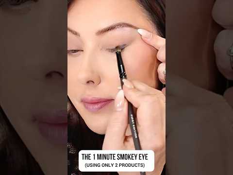 the 1 minute smokey eye (fast and easy using just 2 products) #everydaymakeup #makeupforbeginners