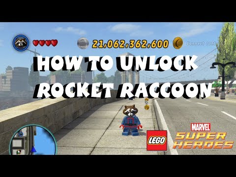How to Unlock Rocket Raccoon - Lego Marvel Super Heroes Guardians of the Galaxy